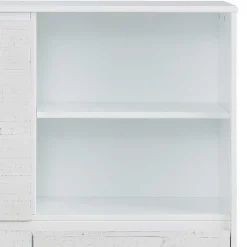 Hot Wohnen Günstiges Kombi Highboard in Weiß lasiert - Vagniu