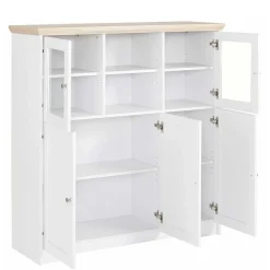 Discount Wohnen Günstiges Landhaus Highboard 125x125x35 - Akedra