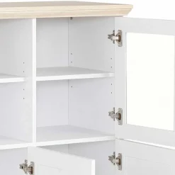 Discount Wohnen Günstiges Landhaus Highboard 125x125x35 - Akedra