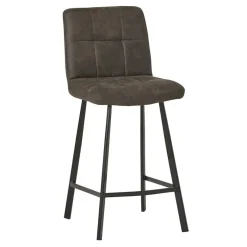 Discount Wohnen Graue Barstühle gepolstert - Jano (2er Set)