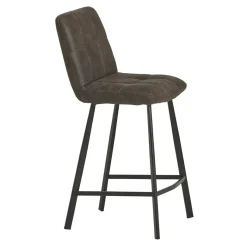 Discount Wohnen Graue Barstühle gepolstert - Jano (2er Set)
