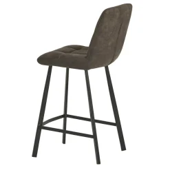 Discount Wohnen Graue Barstühle gepolstert - Jano (2er Set)