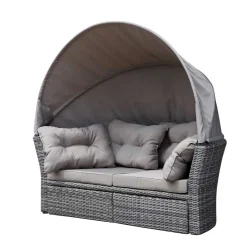 Best Wohnen Graue Sonneninsel Sash aus Polyrattan