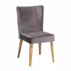 Wohnen Grauer Polsterstuhl Pyra im Mid Century Design (2er Set)