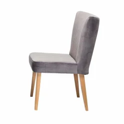 Wohnen Grauer Polsterstuhl Pyra im Mid Century Design (2er Set)