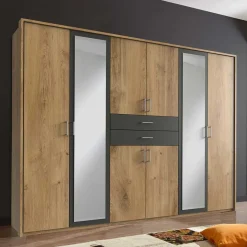 Discount Wohnen Großer Kleiderschrank 270 cm mit acht Türen - Ayla