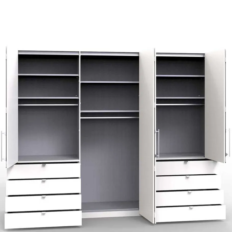 Clearance Wohnen Großer Schlafzimmer Kombi-Schrank Made in Germany - Empresian