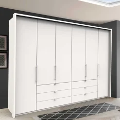 Best Wohnen Großer Schrank für Bekleidung in Weiß - Donpiave
