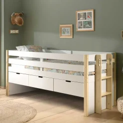 New Wohnen Halbhohes Kinderbett als Kojenbett - Sharky