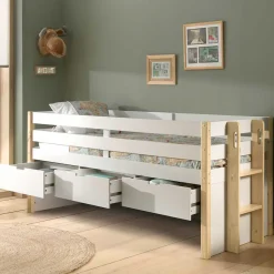 New Wohnen Halbhohes Kinderbett als Kojenbett - Sharky