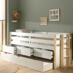 New Wohnen Halbhohes Kinderbett als Kojenbett - Sharky
