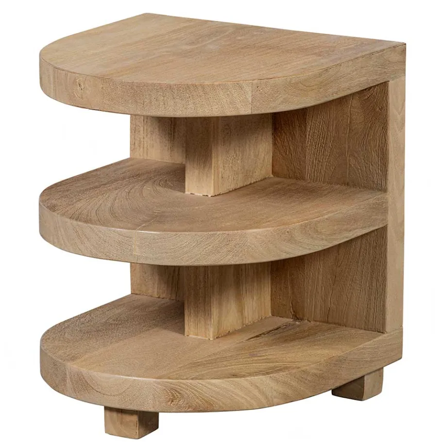 New Wohnen Halbrunder Beistelltisch im Skandi Design - Fuxiata