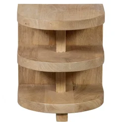 New Wohnen Halbrunder Beistelltisch im Skandi Design - Fuxiata