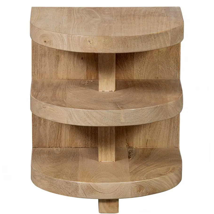 New Wohnen Halbrunder Beistelltisch im Skandi Design - Fuxiata
