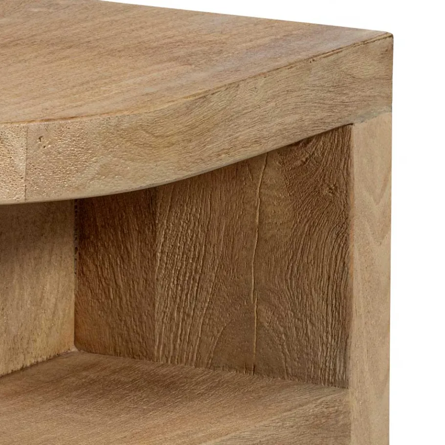 New Wohnen Halbrunder Beistelltisch im Skandi Design - Fuxiata