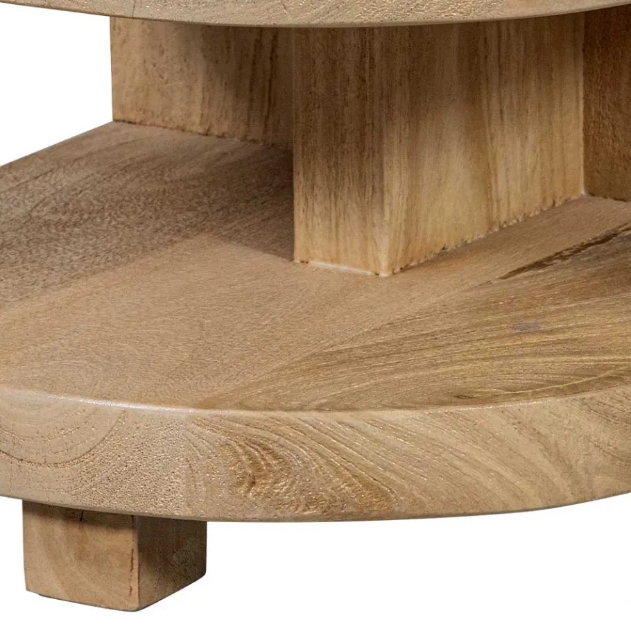 New Wohnen Halbrunder Beistelltisch im Skandi Design - Fuxiata