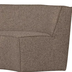 Discount Wohnen Halbrundes Esstischsofa in Dunkelbraun - Sentiagamo