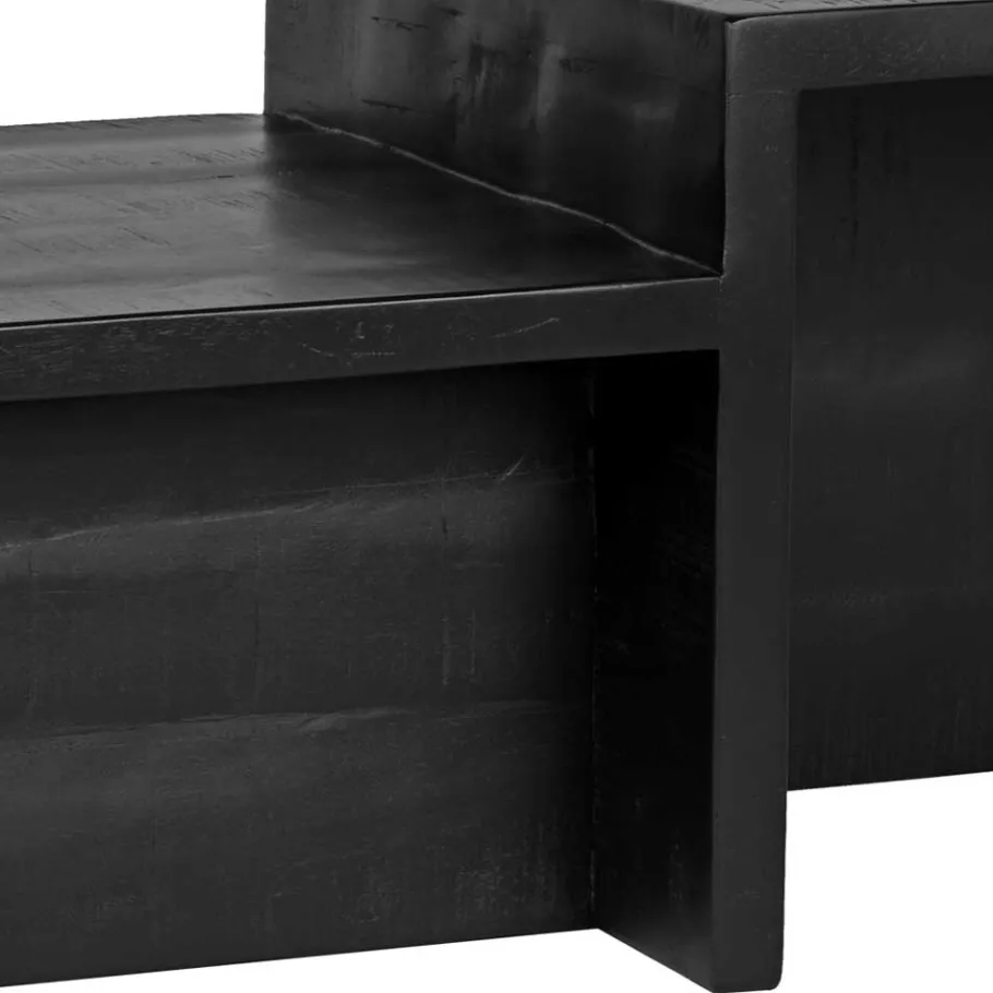Outlet Wohnen Handgearbeiteter Couchtisch aus Mangoholz - Ela
