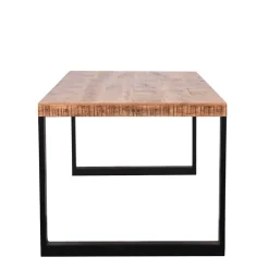 Outlet Wohnen Handgearbeiteter Esstisch mit Mango Holzplatte - Sledias