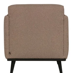 Best Wohnen Hellbrauner Boucle Sessel mit Federkern - Bratannio