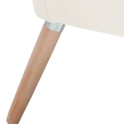 Best Wohnen Heller Sessel in Creme Samtvelours - Agnesco