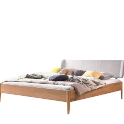 Wohnen Helles Bett aus geölter Eiche modern - Fachet