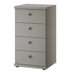 Wohnen Hellgraue Hochkommode 47x86x42 cm - Ridonna