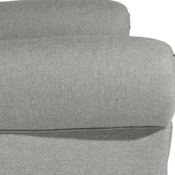 Wohnen Hellgrauer Chesterfield-Sessel mit Ohren - Barreff