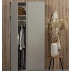 Sale Wohnen Hellgrauer Kleiderschrank in modernem Design - Bai