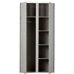 Sale Wohnen Hellgrauer Kleiderschrank in modernem Design - Bai