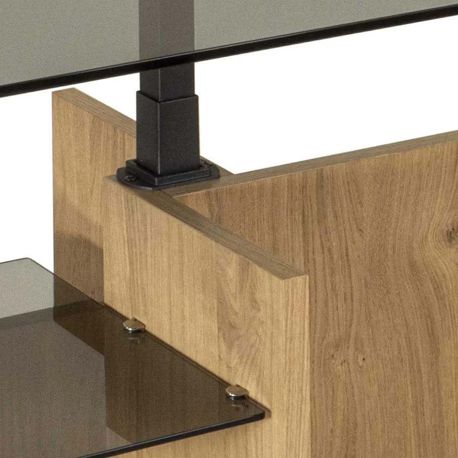 Discount Wohnen Höhenverstellbarer Couchtisch aus Parasolglas - Bonifazio