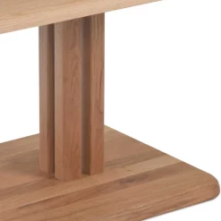 Online Wohnen Höhenverstellbarer Couchtisch aus Wildeiche Bianco - Cary
