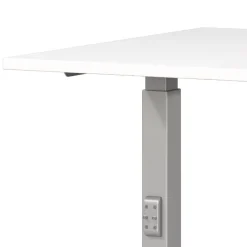 Clearance Wohnen Höhenverstellbarer Officetisch in Weiß - Zessma