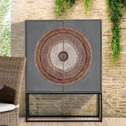 Hot Wohnen Highboard - dekorativ mit Mandala - Mesusco