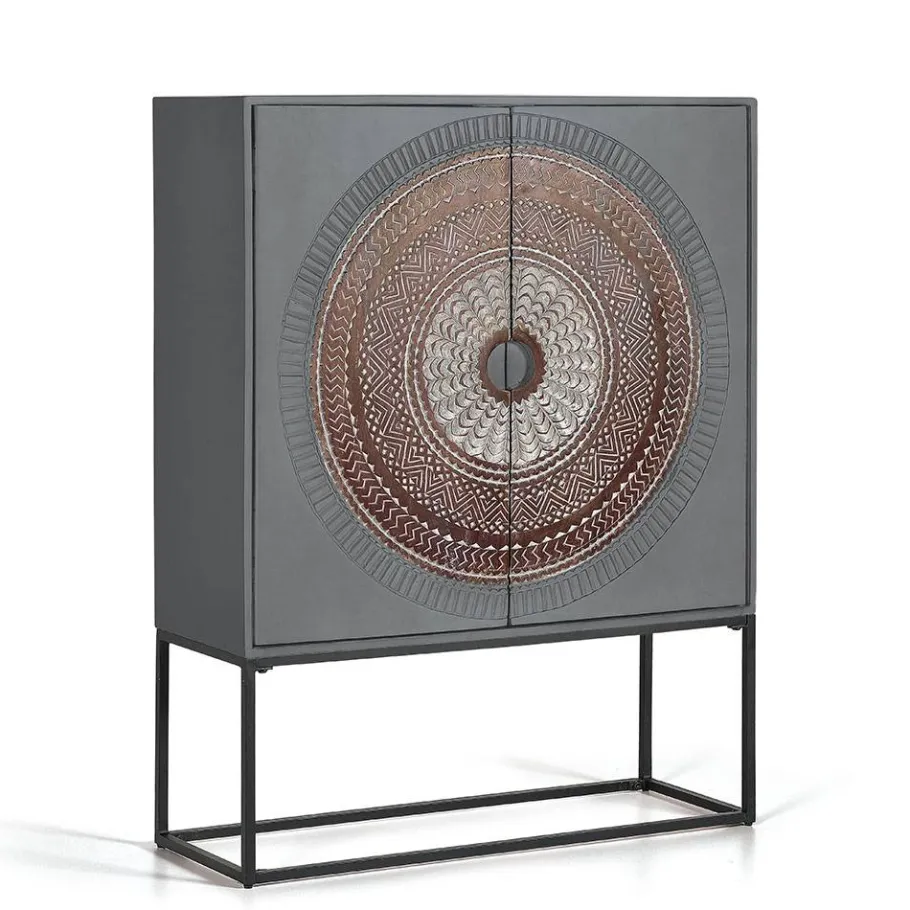 Hot Wohnen Highboard - dekorativ mit Mandala - Mesusco