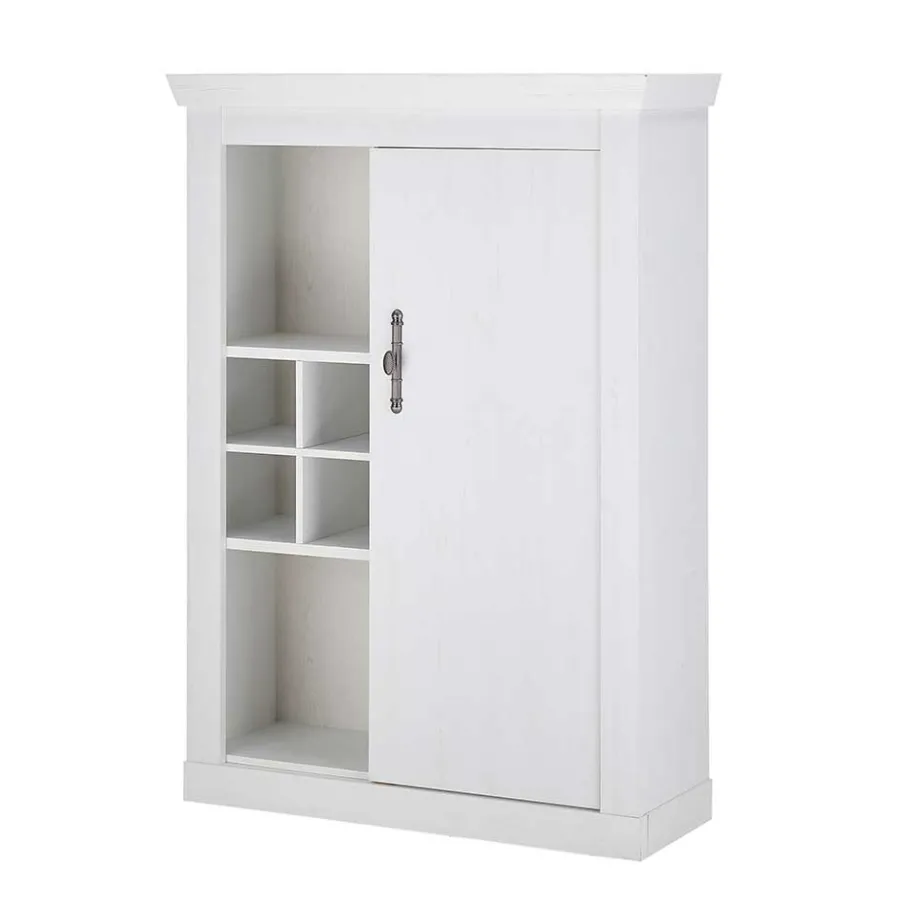 Best Wohnen Highboard in weißer Holzoptik Pinie - Liancos