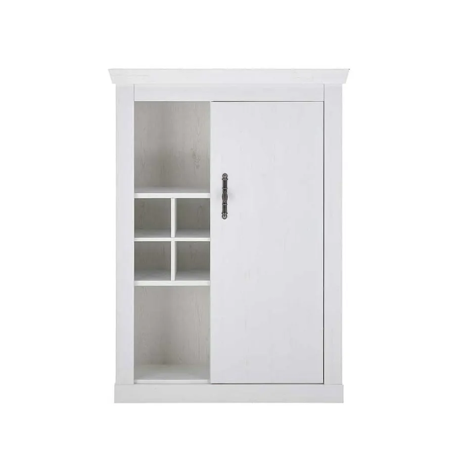Best Wohnen Highboard in weißer Holzoptik Pinie - Liancos