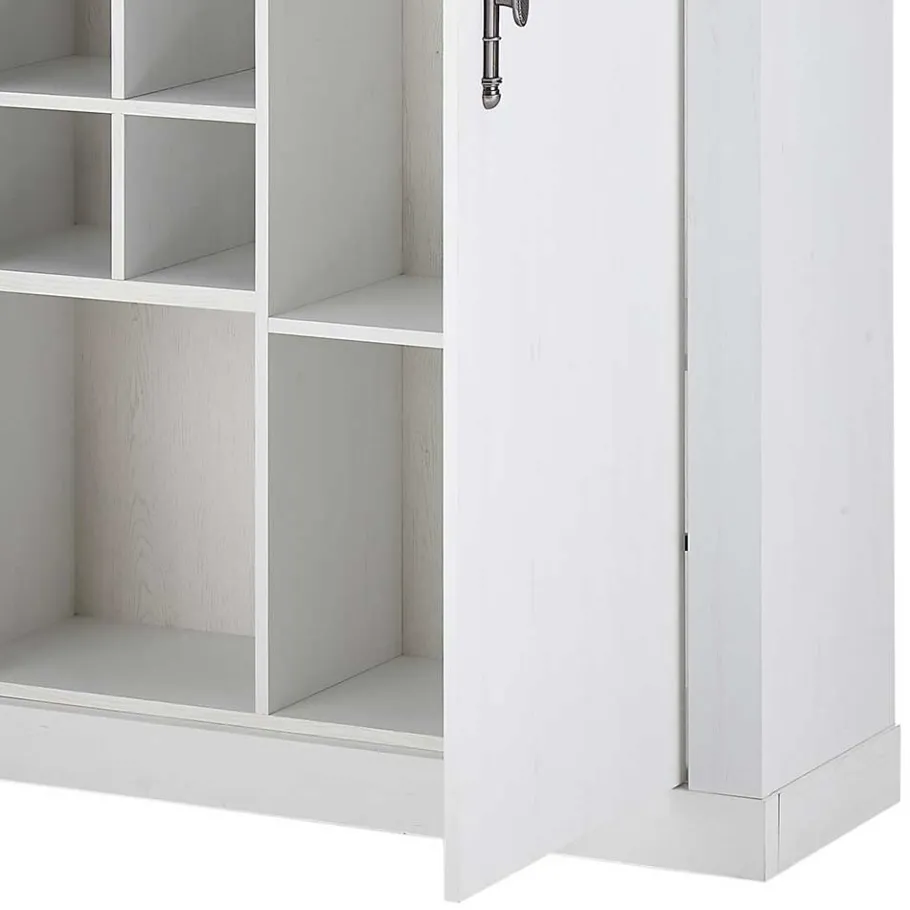 Best Wohnen Highboard in weißer Holzoptik Pinie - Liancos