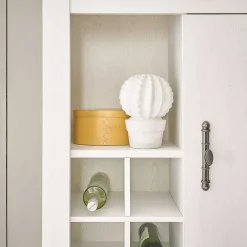 Best Wohnen Highboard in weißer Holzoptik Pinie - Liancos