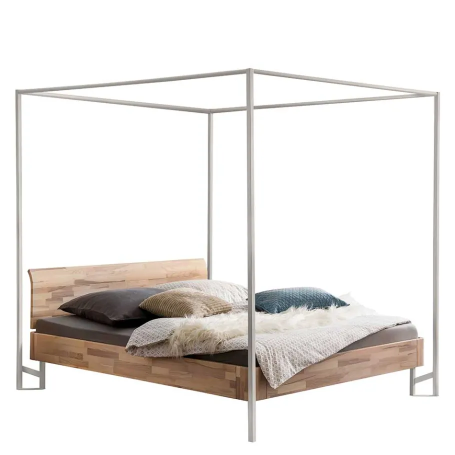 New Wohnen Himmelbett aus Kernesche und Eisen - Capella