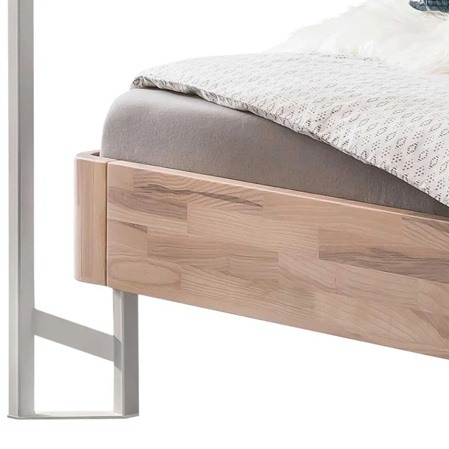 New Wohnen Himmelbett aus Kernesche und Eisen - Capella
