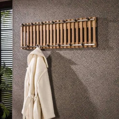 Sale Wohnen Hängegarderobe in Mangoholz Sandfarben - Imparacta
