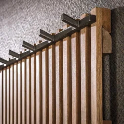 Sale Wohnen Hängegarderobe in Mangoholz Sandfarben - Imparacta