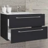 Discount Wohnen Hängende Waschkommode mit Einlassbecken - Gloriella
