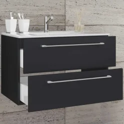 Discount Wohnen Hängende Waschkommode mit Einlassbecken - Gloriella