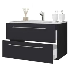 Discount Wohnen Hängende Waschkommode mit Einlassbecken - Gloriella