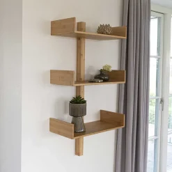 Outlet Wohnen Hängendes Designregal mit drei Ablagen - Jefferson