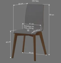 Clearance Wohnen Hochdrucklaminat Stuhl in Weiß - Sonda (2er Set)