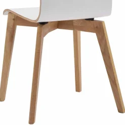 Clearance Wohnen Hochdrucklaminat Stuhl in Weiß - Sonda (2er Set)