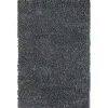Wohnen Hochflor Teppich in dunklem Grau - Bescion